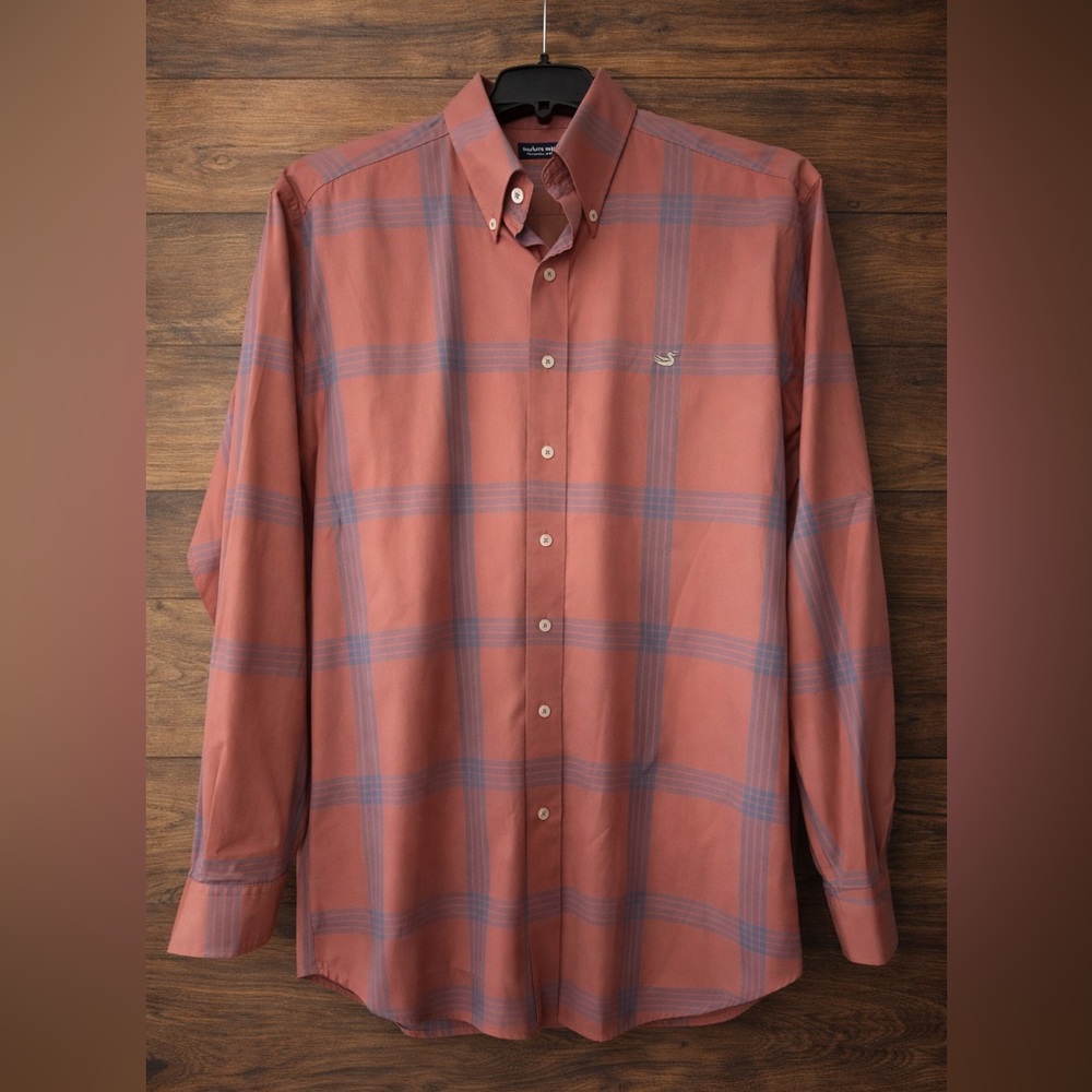 NWOT Southern Marsh Men's Trussville Windowpane Dress Shirt